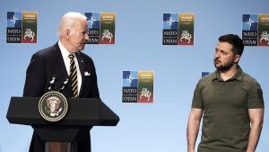 Президентът на САЩ Джо Байдън заяви пред украинския си колега