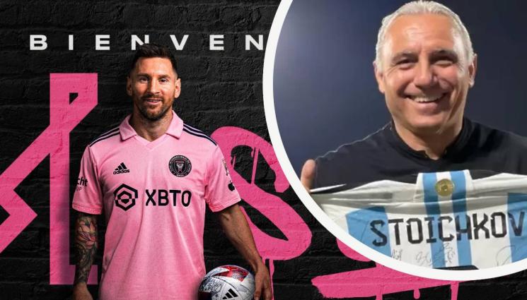 Лео Меси - Меси с признание към Стоичков