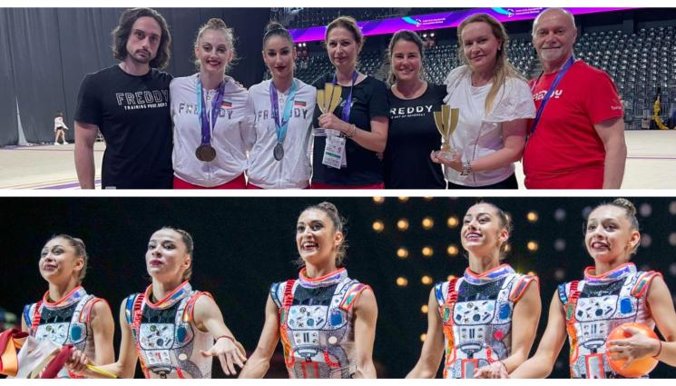 художествена гимнастика - Грациите завършиха със седем медала от Световната купа в Румъния