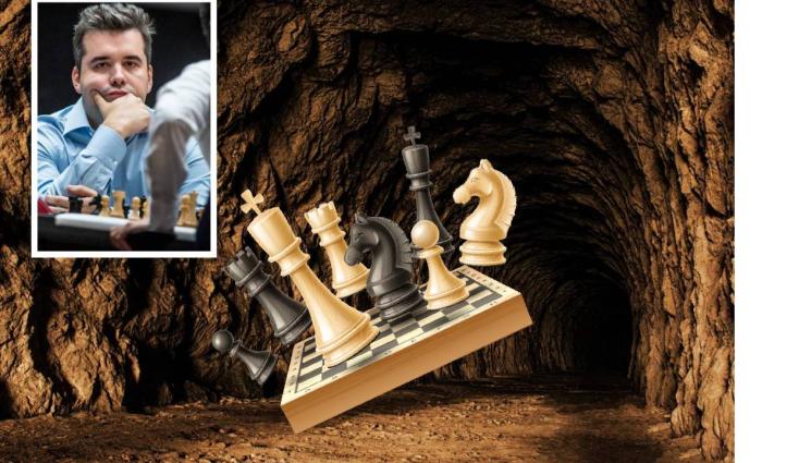 шахмат - Ян Непомнящий игра шах в мина