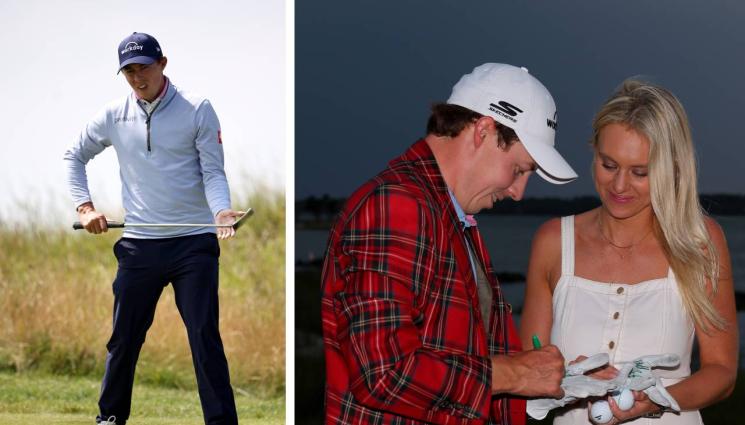 голф - Миска носи топките на голфър