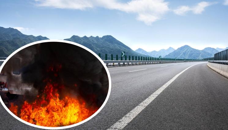 магистрала - АД НА „ХЕМУС“: Камион се запали на магистралата