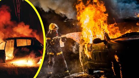 запалена кола