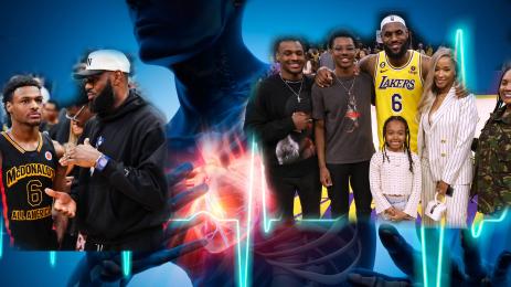 ЛеБрон семейство Брони сърдечен удар