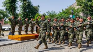 Церемония по тържественото изпращане на български военен контингент за участие