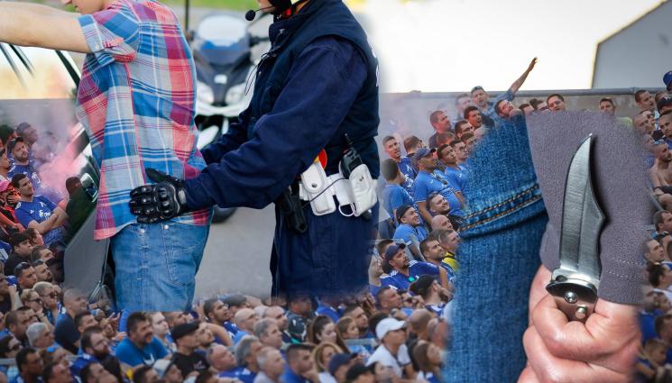 обиск ножове полиция Македония - Наръганият футболен фен в Скопие е без опасност от живота