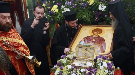 Главата на свети Пантелеймон