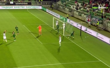Rазградчани вкараха втори гол в 67 ата минута срещу Олимпия Любляна