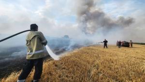 Продължава борбата с огненатастихия в Хасковско На територията на областта