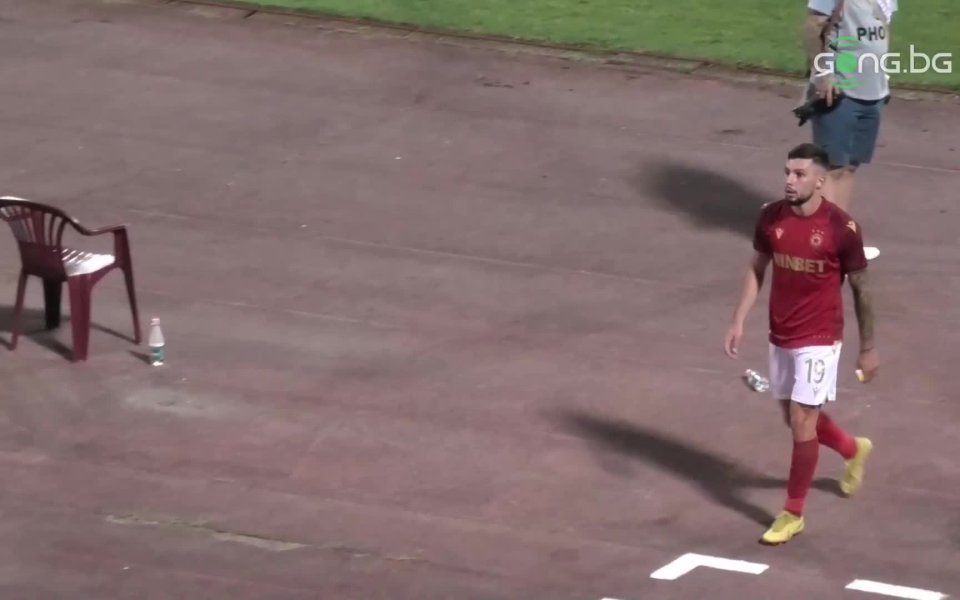 След края на мача между ЦСКА и Сепси от втория