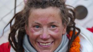 Норвежка алпинистка Кристин Харила и нейният водач шерп от Непал