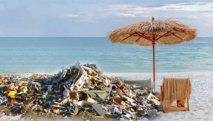 гръцки плаж - БГ СВИНЩИНА: Нашенци превръщат гръцките плажове в кочина! (СНИМКИ)