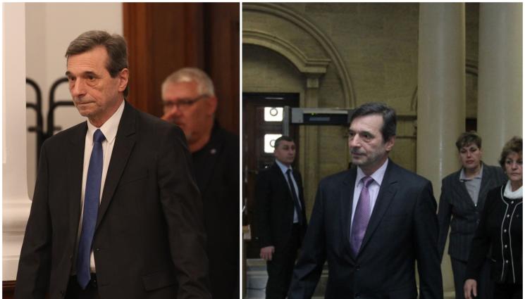 Димитър - Президентът на КТ „Подкрепа“ Димитър Манолов пред