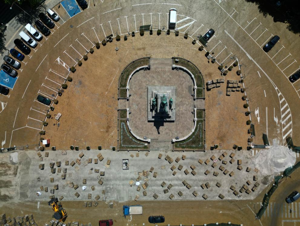  ремонт на жълтите павета 