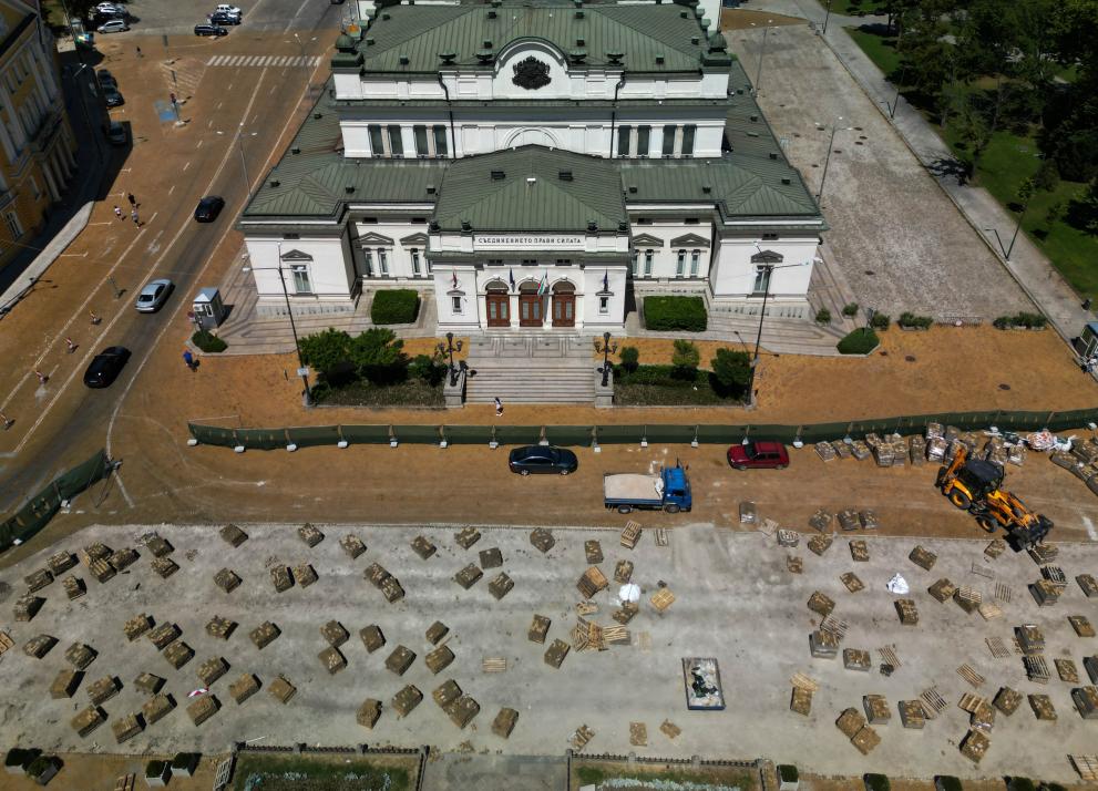  ремонт на жълтите павета 