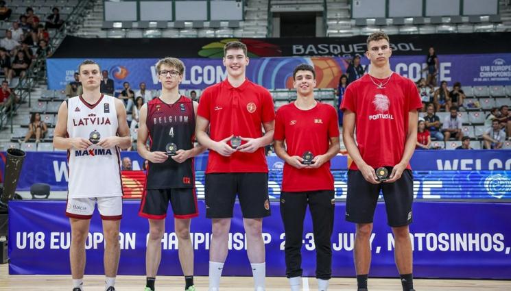 баскетбол - Български талант попадна в идеалния отбор на Европейското първенство по баскетбол за юноши