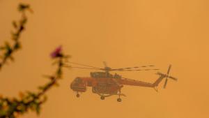 пожар хеликоптер Гърция