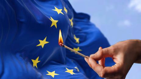 пожар знаме ЕС