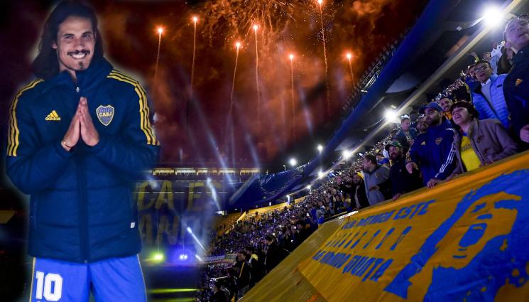 Кавани Бока Хуниорс представяне - СЪЛЗИТЕ НА „УБИЕЦА“: Коравият уругваец Кавани не издържа пред възторжената тумба на Бока