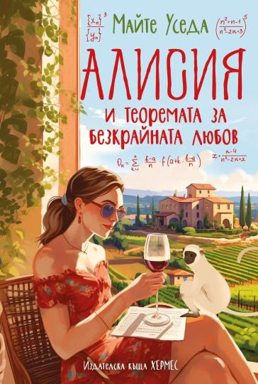 <p><strong>&quot;Алисия и теоремата за безкрайната любов&quot; на&nbsp;Майте Уседа </strong>- Когато съпругът ѝ умира при нелеп инцидент,&nbsp;Алисия&nbsp;наследява семейната винарна на остров Майорка и кучето му. Единственият проблем е, че тя няма никаква представа как се прави вино. Също така не обича кучета.</p>

<p>Шест години по-късно винарната е изправена пред финансов крах, а домашният ѝ любимец се отнася към нея с безразличие. Алисия се чувства безкрайно самотна. Нима съдбата е толкова жестока, че не иска да ѝ даде втори шанс за щастие?</p>

<p>Тогава в живота ѝ се появява&nbsp;Марко: млад и привлекателен корсиканец, а на всичкото отгоре и агроинженер, който е готов да даде на Алисия всичко, от което тя се нуждае. Въпреки това интуицията ѝ подсказва, че Марко е твърде добър, за да е истински. И се оказва права &ndash; сексапилният мъж с мистериозен поглед крие минало, което може да разруши всички надежди на Алисия, както и крехката ѝ любов.</p>