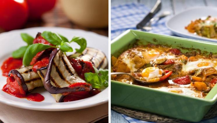 рецепти - Бонапетитни предложения с патладжан: Вкусни руладини със син домат и сос или бърз рататуй с яйца на фурна