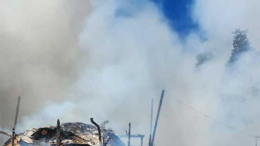 Пожар горя в хотел край Пловдив, евакуираха над 100 деца (СНИМКИ)
