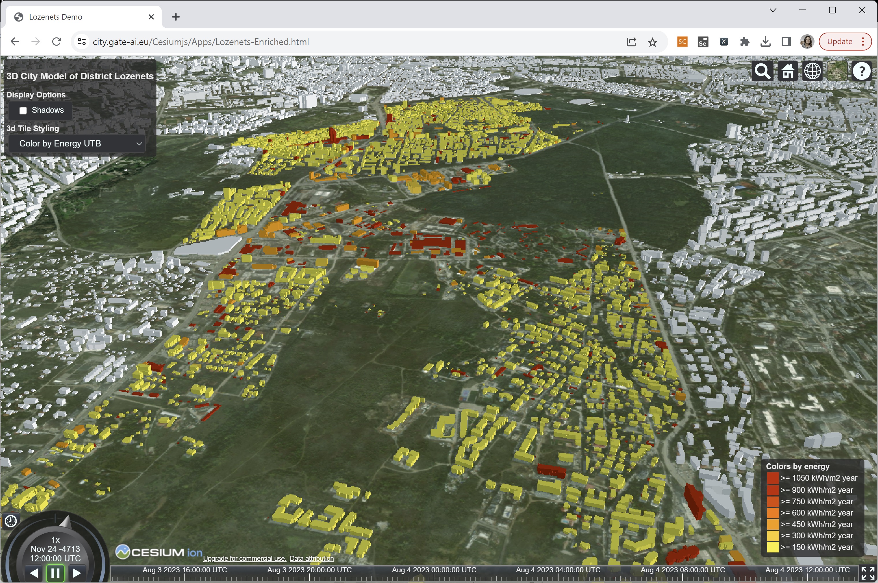 температури сгради