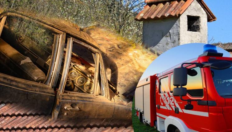 Катастрофа - НЕВИЖДАНО! Лек автомобил се заби във втория етаж на къща! (ВИДЕО)