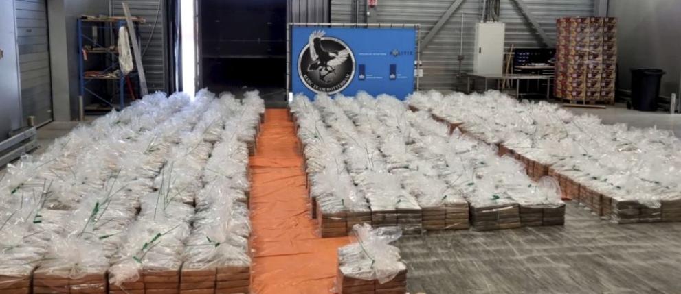 Осем тона кокаин, конфискуван в Нидерландия, 10 август 2023 година
