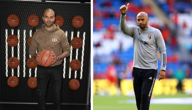 Паркър Анри - Тиери Анри открадна шоуто на приятеля си Тони Паркър (ВИДЕО)