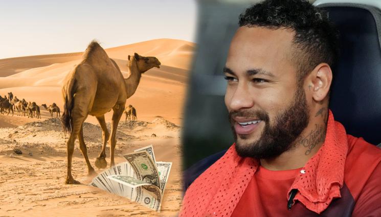 Неймар пустиня камили Арабия - САГАТА ПРИКЛЮЧИ: Неймар подписа с Ал Хилал!