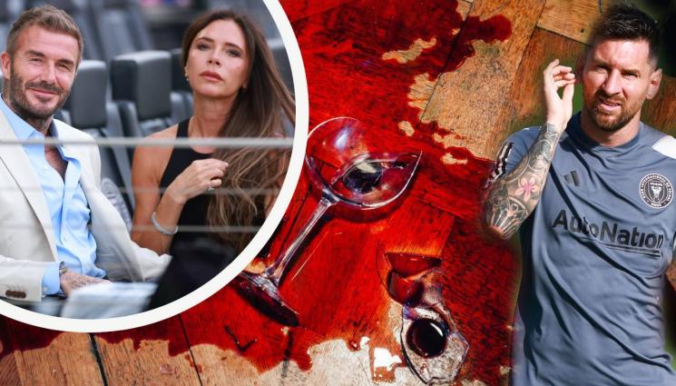 Дейвид и Виктория Бекъм Лионел Меси - КЪРВАВО МЕЛЕ: Меси, Дейвид и Виктория Бекъм в епицентъра на люта свада! (ВИДЕО)