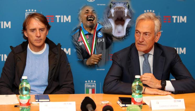 Манчини Гравина Спалети - Като змийско гнездо! Съскане и раздори в Скуадра адзура - Манчини плаче, Спалети си оплете кошничката