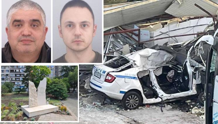 загинали полицаи Бургас - Още няма присъди за убитите полицаи от Бургас, година след като бежанци ги прегазиха с рейс!