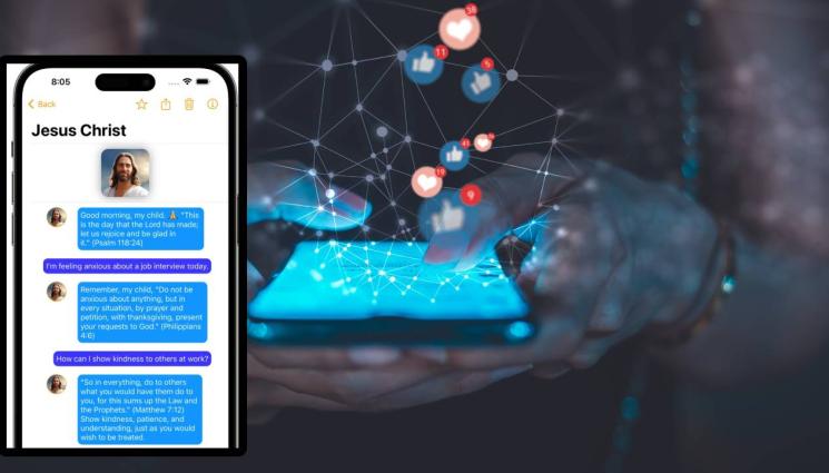 б - РЕВОЛЮЦИОННО: Чатим с Исус по смартфона