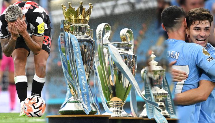 Алварес Манчестър Сити Нюкасъл требъл - Натриха им носовете: Шампионът Манчестър Сити показа на Нюкасъл къде зимуват раците