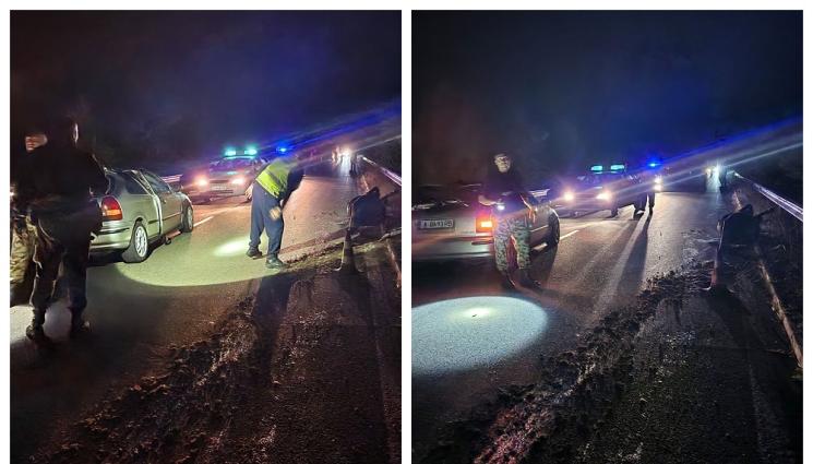 а - ИЗНЕВИДЕЛИЦА: Тежка катастрофа заради крави на пътя Бургас - Малко Търново, двама души са транспортирани в болница