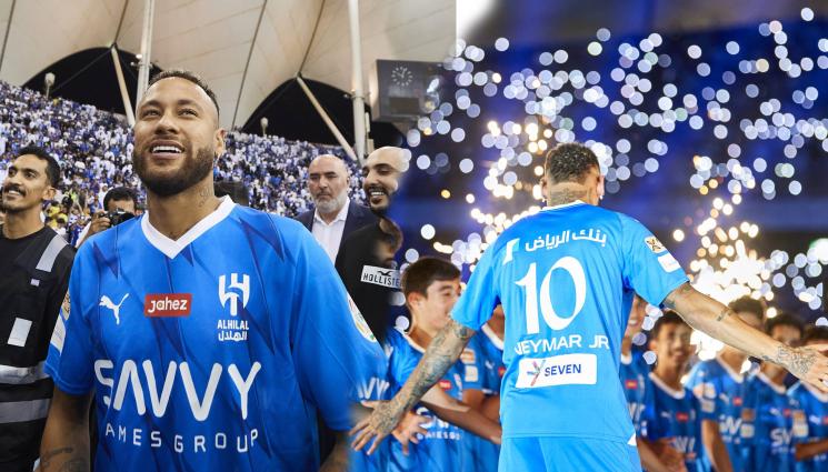 Неймар представяне Ал Хилал - Бесен Неймар наряза гумите на съотборник