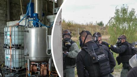 лаборатория амфетамини ГДБОП