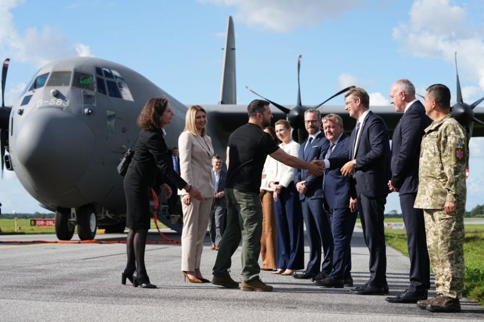Президентът на Украйна Володимир Зеленски пристигна на посещение в Дания,