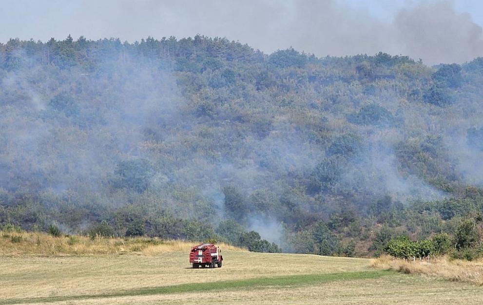 Пожарът в Свиленградско се е разраснал на над 15 000