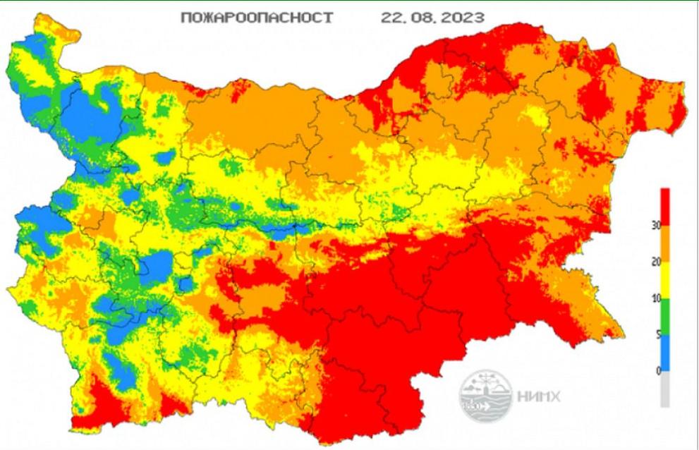  Национален институт по метеорология и хидрология пожари 