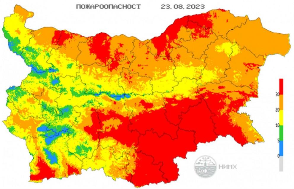  Национален институт по метеорология и хидрология пожари 