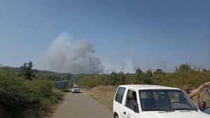 Пожарът в средецкото село Кубадин вече е локализиран Това съобщи областният