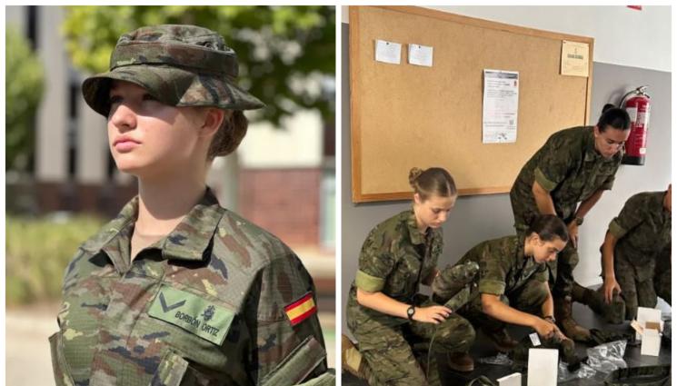 Инфантата Леонор - Инфантата Леонор постъпи в армията, бъдещата кралица спазва традицията (ОБЗОР)