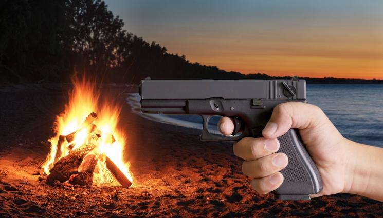 плаж пистолет - АГРЕСИЯ НА ПЛАЖА: Българин заплашил румънски туристи с пистолет