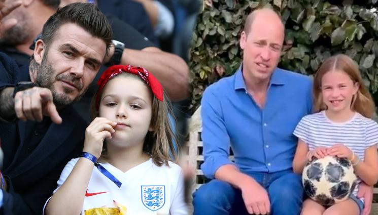 принц Уилям Бекъм Харпър - Покрай женския футбол: Омазаха Бекъм и принц Уилям като 