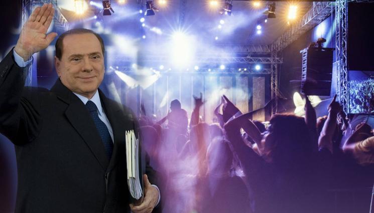Силвио Берлускони - ОСТРОВЪТ НА МЪРТВИТЕ: 250 души подскачат на DJ парти в памет на Силвио Берлускони
