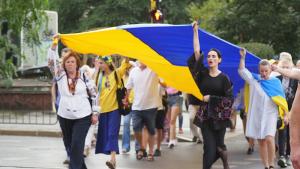 Граждани се събраха по повод Деня на независимостта на Украйна