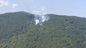 Голям пожар избухна край Бачково съобщиха от пожарната в Пловдив